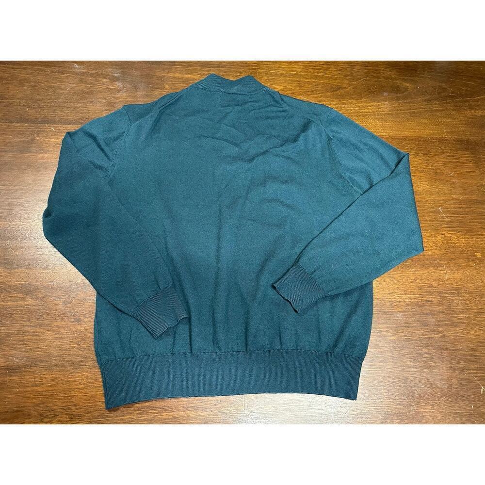 Merino Wool Blend Sweater Men XL Layer Outdoor Winter Warm Old Money Academia - Picture 4 of 8